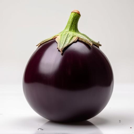 丸くて艶のある賀茂なす