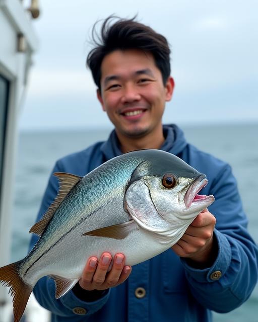 旬の魚を扱う石田さん